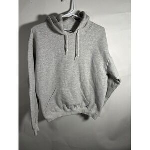 Discus Athletic Mens Medium Grey Hooded Pullover Sweatshirt Hoodie Pocket